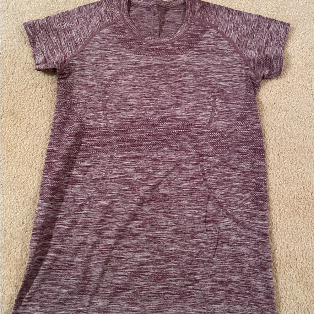 Purple Lulu Lemon athletic shirt